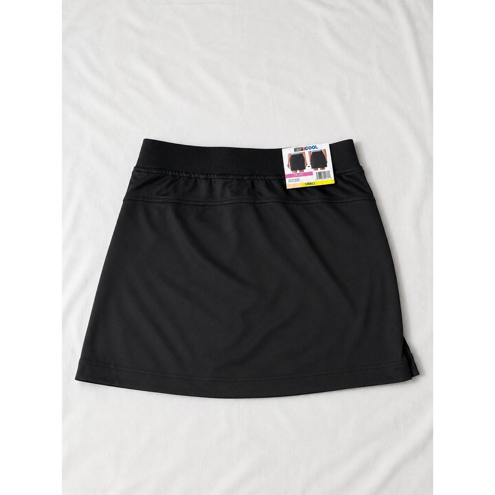 32 Degrees Cool Skort Womens Small Black Active Athletic Skirt Shorts NWT
